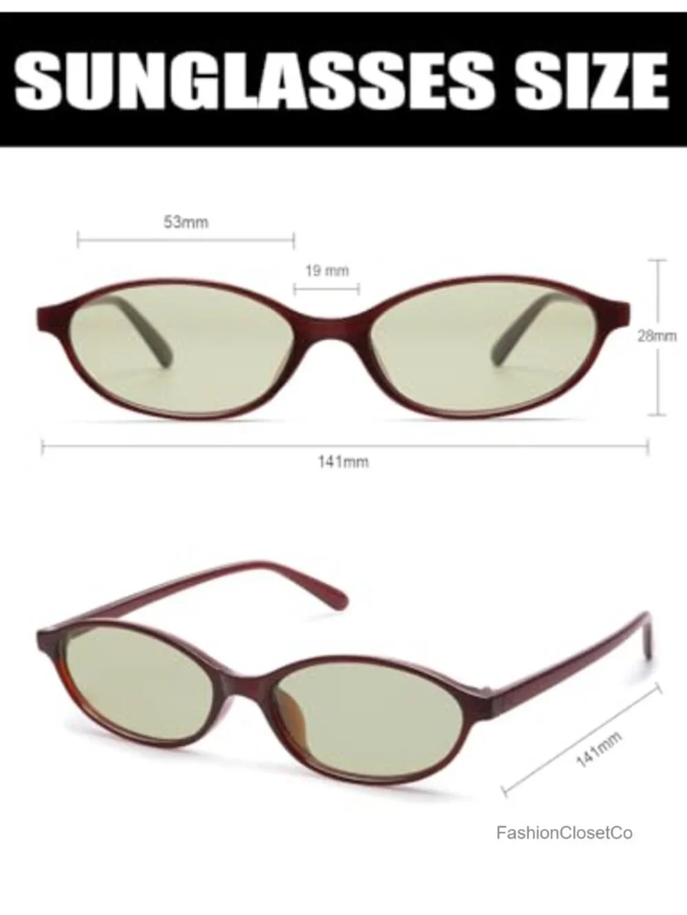 Retro Oval Sunglasses for Women Trendy Small 90s Style Vintage Cat Eye Frame